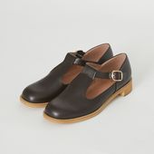 SHOESbakery/Tストラップレザーシューズ （リサイクル素材）